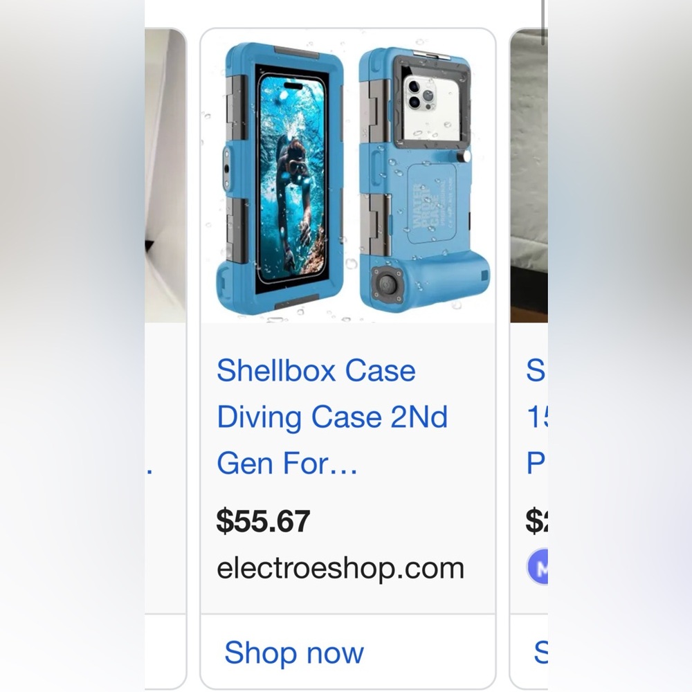 Blue Shellbox Diving Case for 2nd Gen